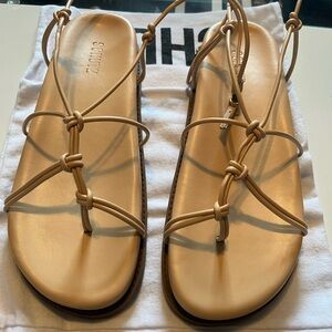 SCHUTZ Tan Strappy Sandals